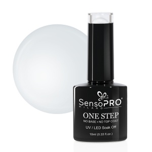 Oja Semipermanenta One Step SensoPRO Milano #076 Milky White, 10ml