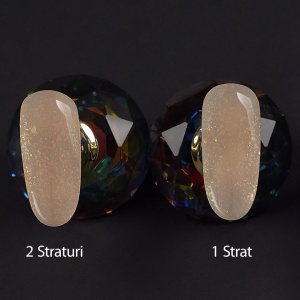 Shimmer Rubber Base SensoPRO Milano 10ml, French Vanille #25 - Img 2