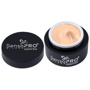 Gel Constructie Unghii Expert Line SensoPRO Milano 30ml, Shimmer Nude - Img 3