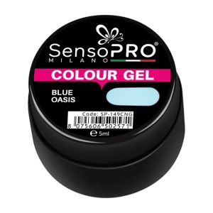 Gel UV Colorat SensoPRO Milano Blue Oasis, 5ml - Img 2