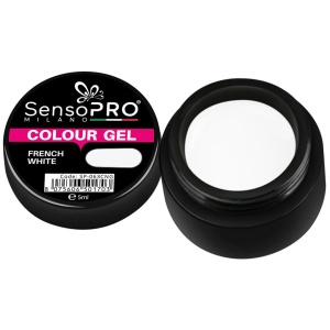 Gel UV Colorat SensoPRO Milano French White, 5ml