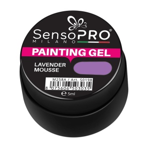 Gel UV Pictura Unghii SensoPRO Milano, Lavender Mousse 5ml - Img 3