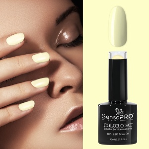 Oja Semipermanenta 142 Pastel Yellow, SensoPRO Milano 10ml - Img 2
