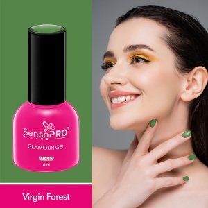 Oja Semipermanenta Glamour Gel SensoPRO Milano, #103 Virgin Forest, 8ml - Img 2