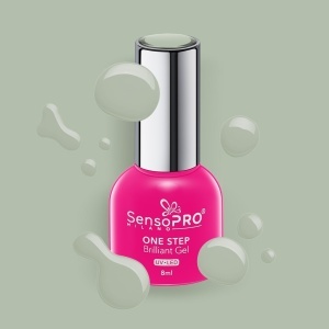 Oja Semipermanenta One Step Brilliant Gel SensoPRO Milano, 40 Broadway Stars, 8ml - Img 2