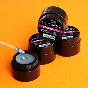 Spider Gel Metallic Turqoise, 5 ml - SensoPRO - Img 3