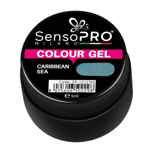 Gel UV Colorat SensoPRO Milano, Caribbean Sea, 5ml - Img 2
