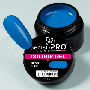 Gel UV Colorat SensoPRO Milano Neon Blue, 5ml - Img 3