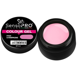 Gel UV Colorat SensoPRO Milano Pink Champagne, 5ml