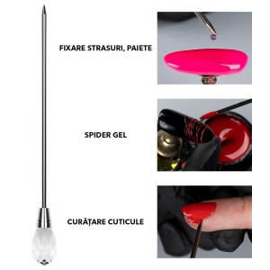 Instrument Manichiura Mixare & Decorare SensoPRO Milano, Crystal White - Needle - Img 2