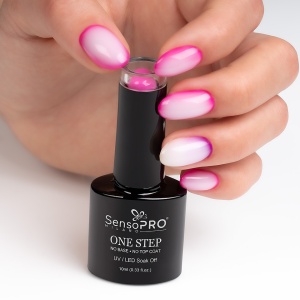 Oja Semipermanenta SensoPRO Milano One Step 10ml culoare Roz - 040 Fuchsia Wonder - Img 4
