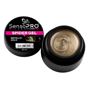 Spider Gel Metallic Gold, 5 ml - SensoPRO Milano - Img 2