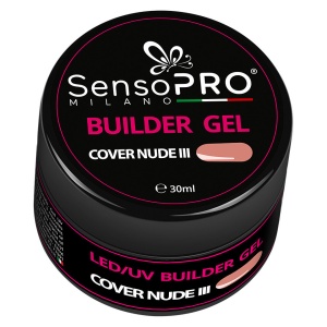 Gel Camuflaj Unghii SensoPRO Milano - Cover Nude III, 30ml - Img 2