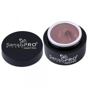 Gel Constructie Unghii Expert Line SensoPRO Milano 15ml, Naked - Img 3
