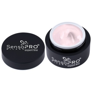 Gel Constructie Unghii Expert Line SensoPRO Milano 30ml, Milky Pink - Img 3