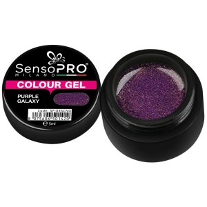 Gel UV Colorat SensoPRO Milano, Purple Galaxy, 5ml