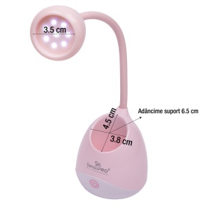 Lampa Unghii UV LED Flexibila BloomBliss PRO SensoPRO Milano, Pink - Img 2