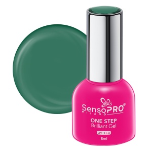 Oja Semipermanenta One Step Brilliant Gel SensoPRO Milano, 54 Spicy Green, 8ml