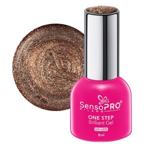 Oja Semipermanenta One Step Brilliant Gel SensoPRO Milano, 74 Wanted Goddess, 8ml