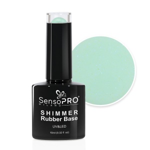 Shimmer Rubber Base SensoPRO Milano 10ml, Blueberry Honey #26
