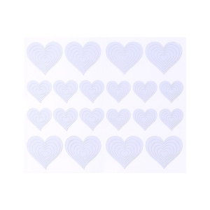 Sticker Sablon Nail Art SensoPRO Milano, Heart Shapes - Img 2