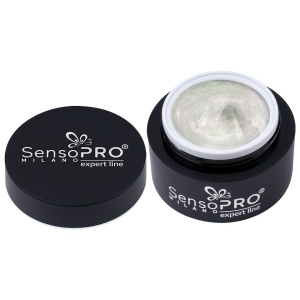 Gel Constructie Unghii Expert Line SensoPRO Milano 15ml - Frosted Pearl - Img 2