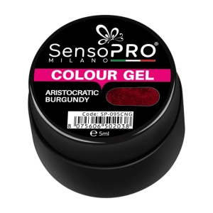 Gel UV Colorat SensoPRO Milano, Aristocratic Burgundy, 5ml - Img 2