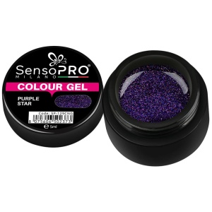 Gel UV Colorat SensoPRO Milano, Purple Star, 5ml