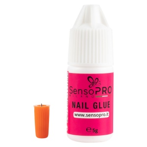 Lipici Unghii Tipsuri Nail Glue SensoPRO Milano, set 5 x 5g - Img 3