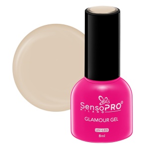 Oja Semipermanenta Glamour Gel SensoPRO Milano, 25 Creamy Vanilla, 8ml