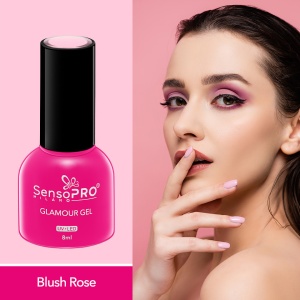 Oja Semipermanenta Glamour Gel SensoPRO Milano, #86 Blush Rose, 8ml - Img 2