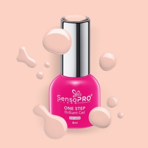 Oja Semipermanenta One Step Brilliant Gel SensoPRO Milano, 27 Instant Crush, 8ml - Img 2