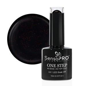 Oja Semipermanenta One Step SensoPRO Milano #044 Mysterious Black, 10ml