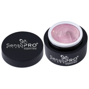 Gel Constructie Unghii Expert Line SensoPRO Milano 15ml - Pink Glow - Img 2