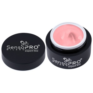 Gel Constructie Unghii Expert Line SensoPRO Milano 30ml, Shimmer Rose Petals - Img 3
