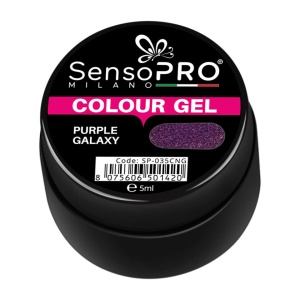 Gel UV Colorat SensoPRO Milano, Purple Galaxy, 5ml - Img 2