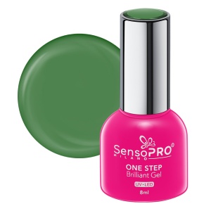 Oja Semipermanenta One Step Brilliant Gel SensoPRO Milano, 111 Green Pleasure, 8ml