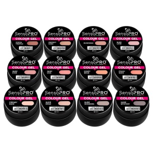 Set 12 Geluri UV Colorate SensoPRO Milano, Nude Temptation Collection - Img 2