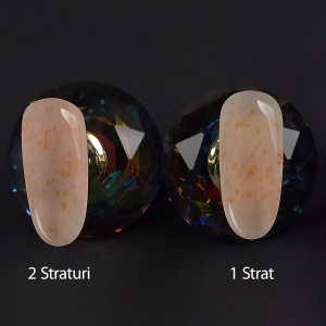 Shimmer Rubber Base SensoPRO Milano 10ml, Nude Glow #30 - Img 2