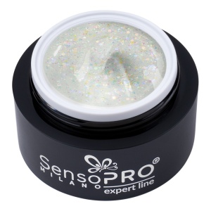 Gel Constructie Unghii Expert Line SensoPRO Milano 15ml - Water Glitz