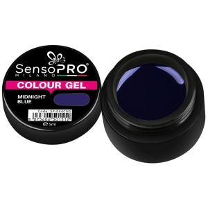 Gel UV Colorat SensoPRO Milano Midnight Blue, 5ml