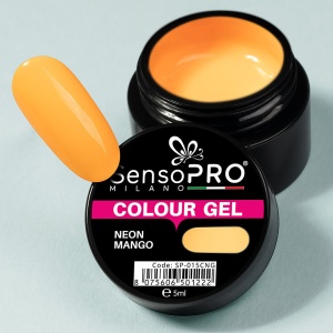 Gel UV Colorat SensoPRO Milano Neon Mango, 5ml - Img 3