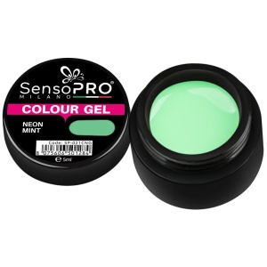 Gel UV Colorat SensoPRO Milano Neon Mint, 5ml