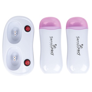 Incalzitor ceara dublu cu suport SensoPRO Milano WAX EXPERT DUO, Roz - Img 4