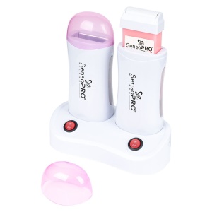 Incalzitor ceara dublu cu suport SensoPRO Milano WAX EXPERT DUO, Roz - Img 6