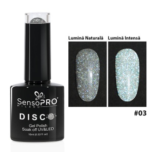 Oja Semipermanenta Disco Lost in Music #03, SensoPRO Milano 10ml - Img 3