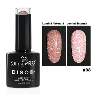 Oja Semipermanenta Disco Perfect Dance #08, SensoPRO Milano 10ml - Img 3