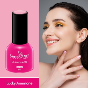 Oja Semipermanenta Glamour Gel SensoPRO Milano, #88 Lucky Anemone, 8ml - Img 2