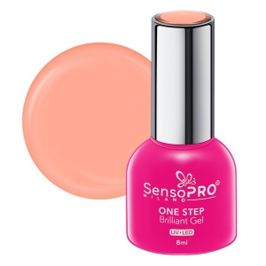 Oja Semipermanenta One Step Brilliant Gel SensoPRO Milano, 106 Coral Shine, 8ml