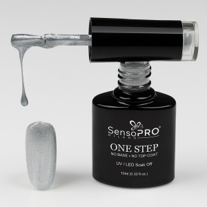 Oja Semipermanenta One Step SensoPRO Milano #025 Shine Steel, 10ml - Img 2